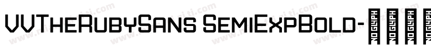 VVTheRubySans SemiExpBold字体转换
